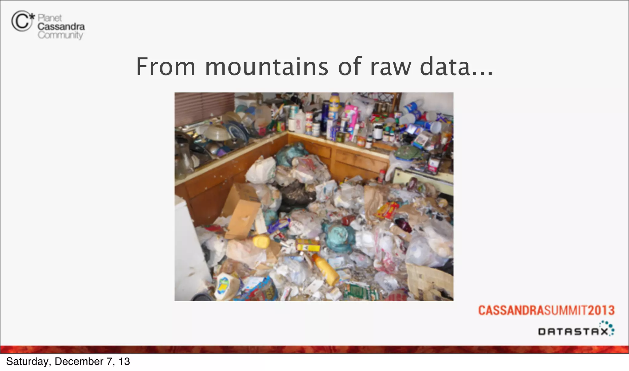 From mountains of raw data...

Saturday, December 7, 13

 