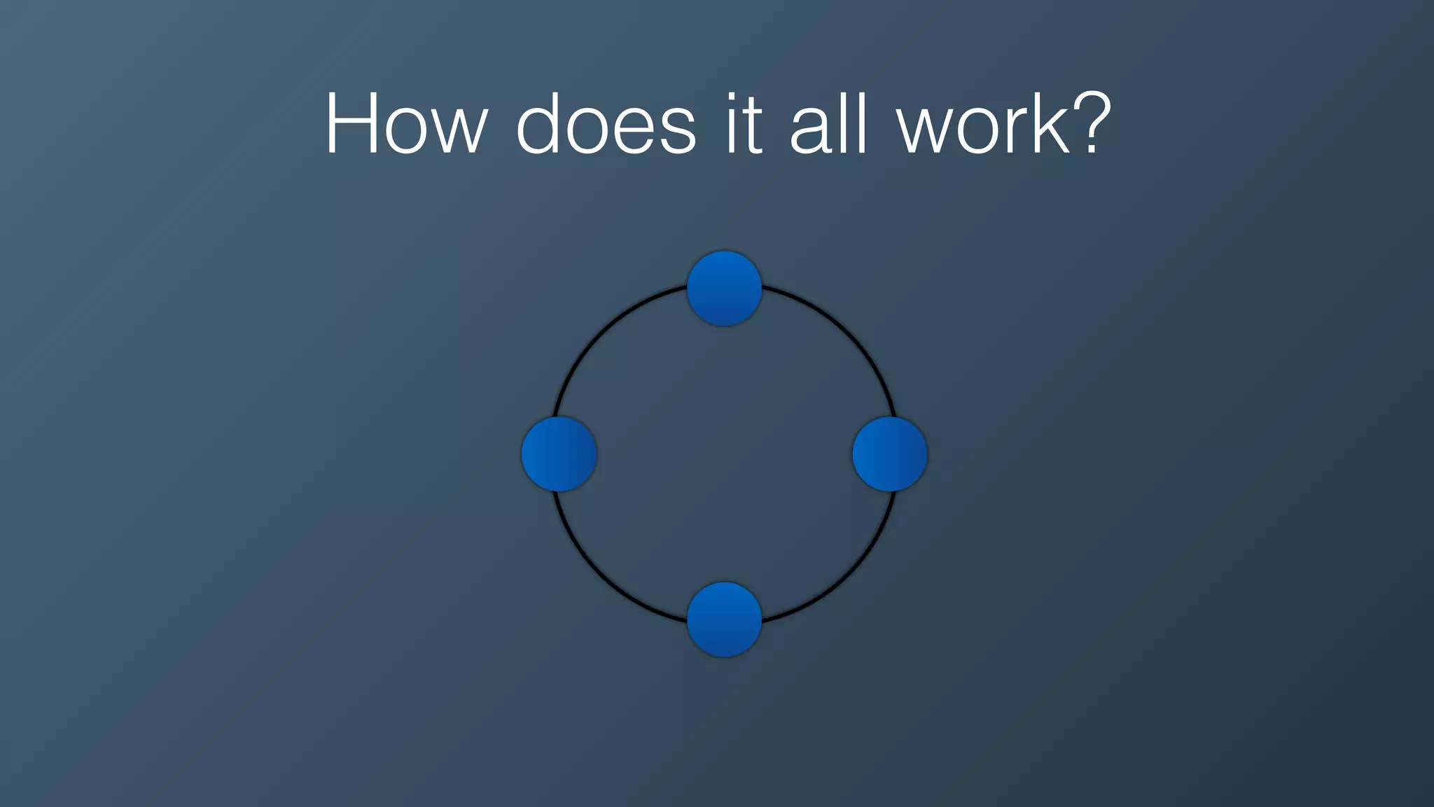 How does it all work?
 