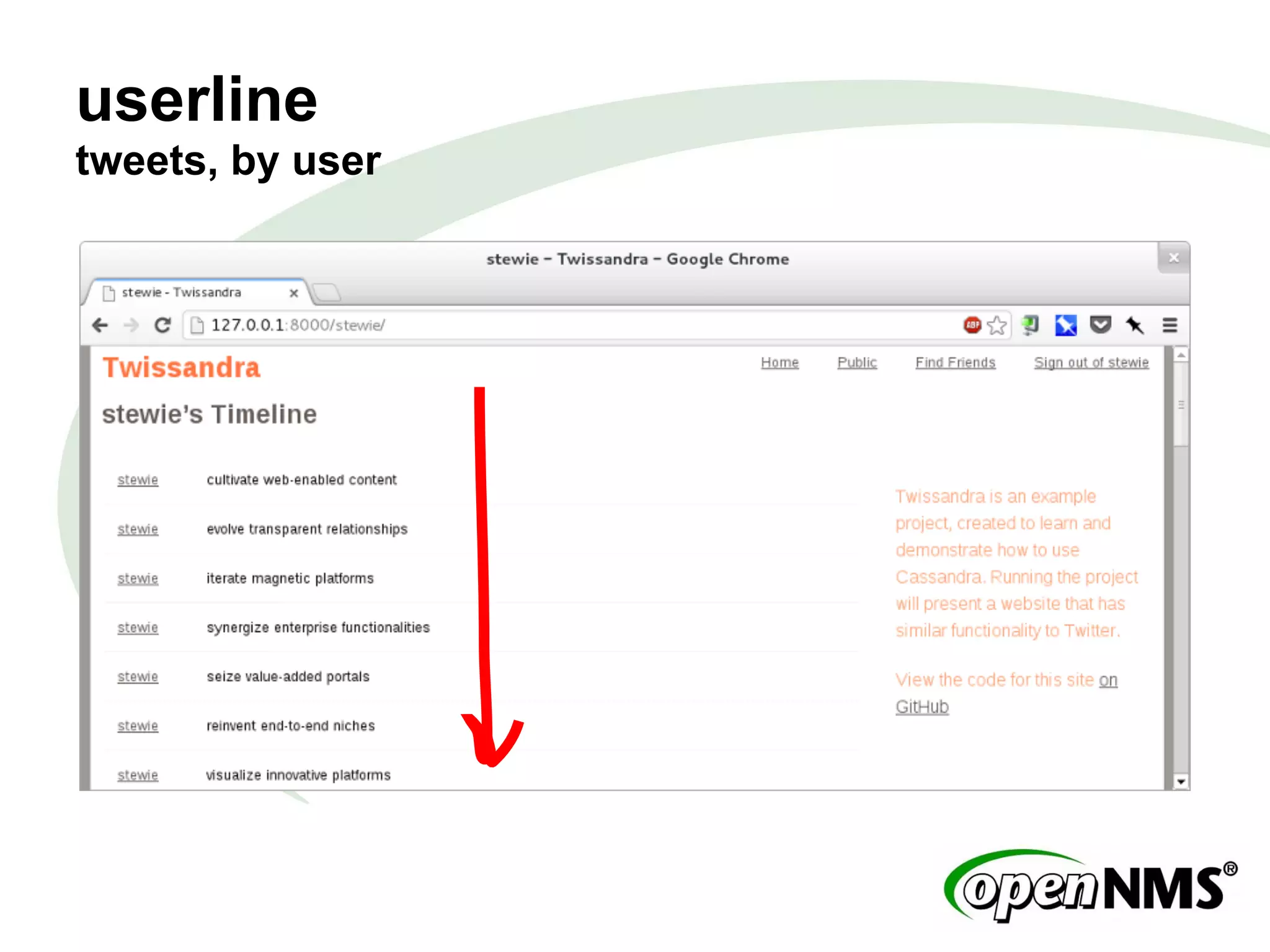userline
tweets, by user
 