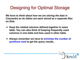 Cassandra Data Modelling | ODP
