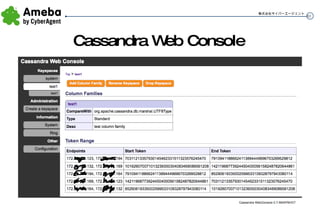 Cassandra Web Console 