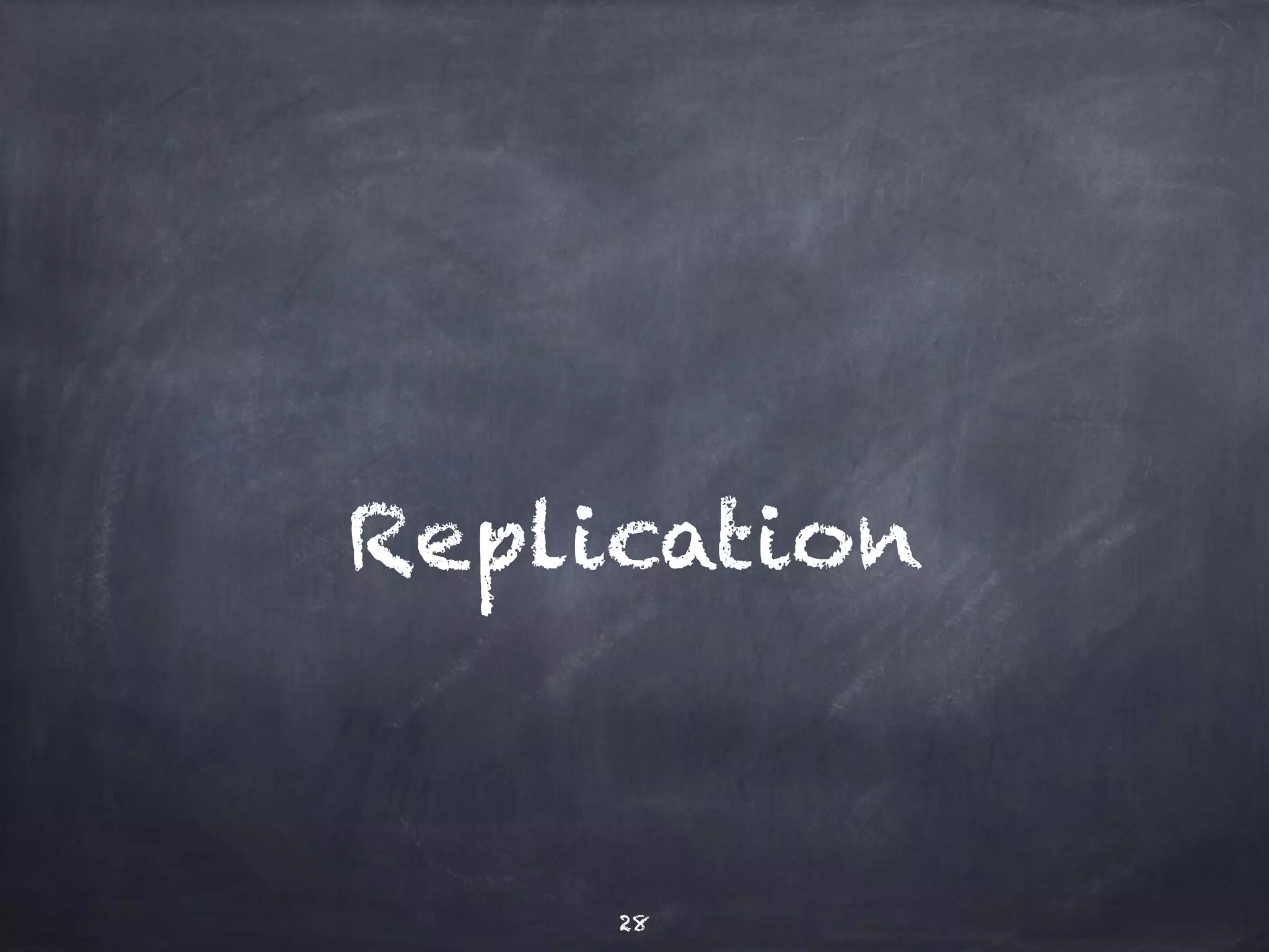 Replication 
28 
 