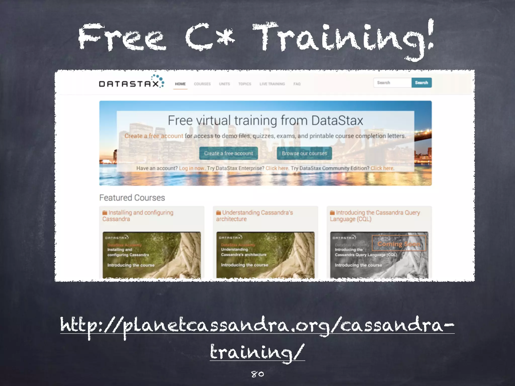 Live Demo 
User Defined Functions 
80 
 