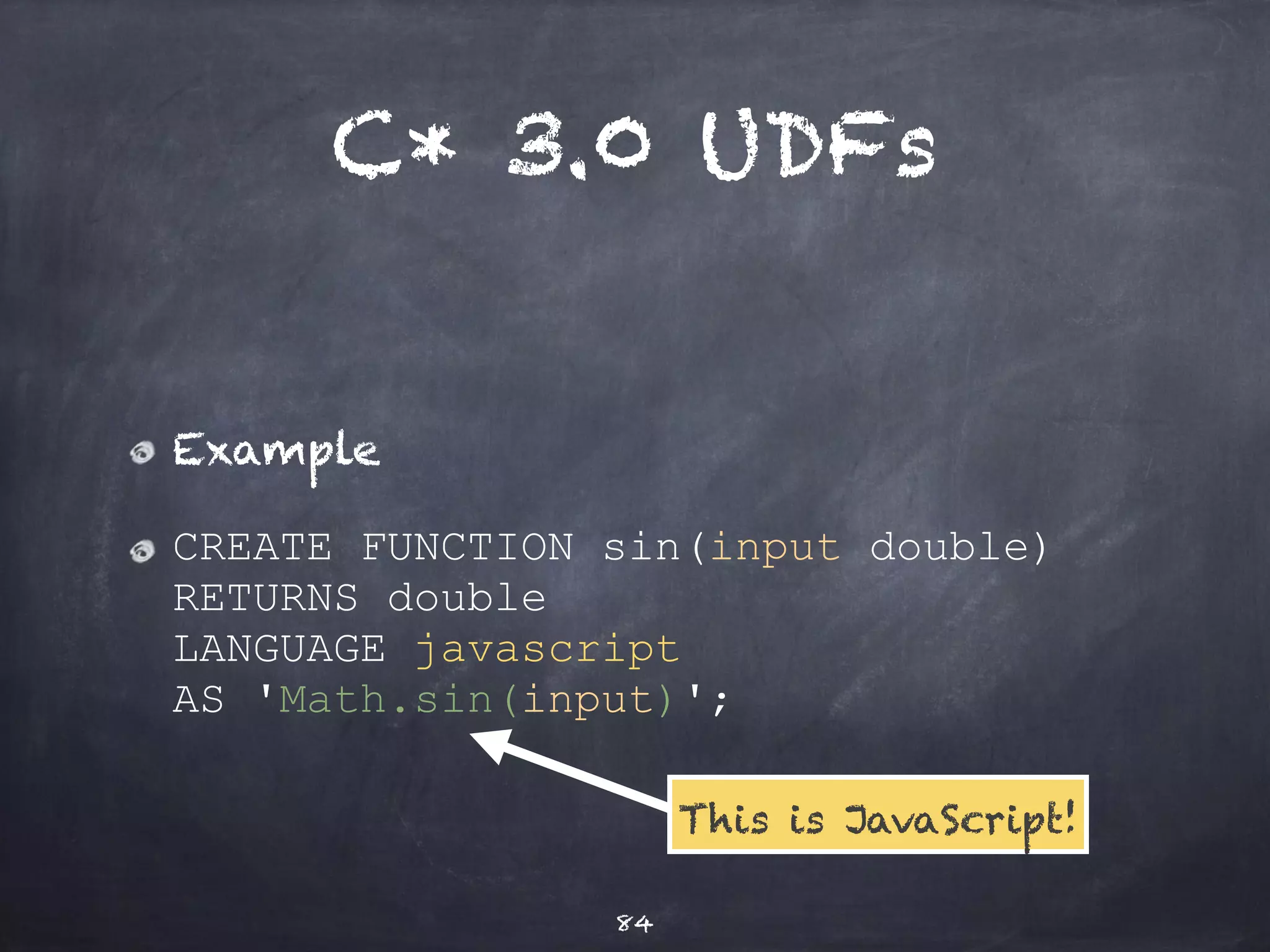 Thanks 
for your attention 
Download Apache Cassandra at 
http://cassandra.apache.org/ 
Robert Stupp 
@snazy 
snazy@snazy.de 
de.slideshare.net/RobertStupp 
84 
 