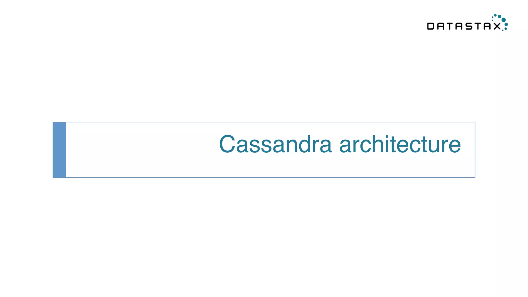 Cassandra architecture! 
 
