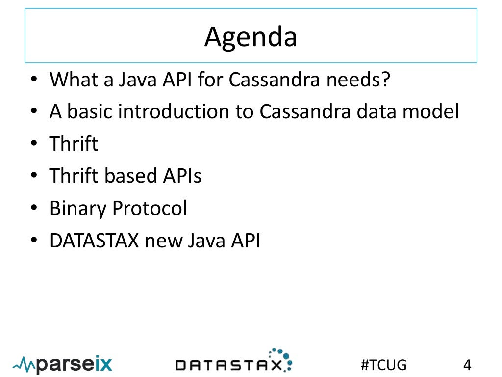 Cassandra Java APIs Old and New A Comparison