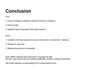 Cassandra&map reduce