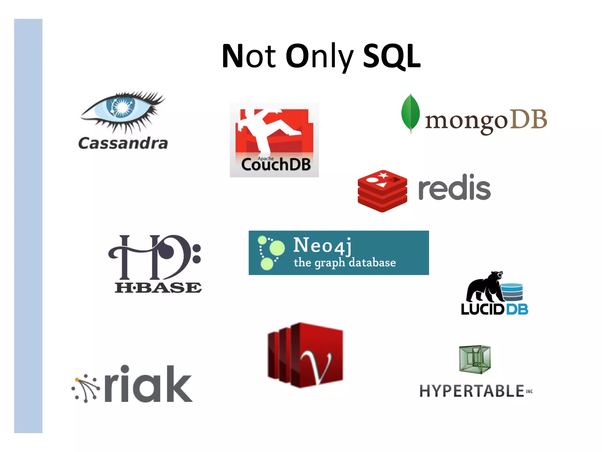 Not Only SQL
 