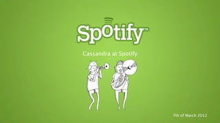 Cassandra at Spotify




                       7th of March 2012
 
