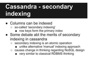 Cassandra Secondary Index Vs Materialized View – WDSS