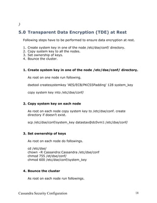 Cassandra Security Configuration | PDF