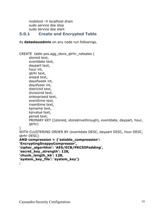 Cassandra Security Configuration | PDF