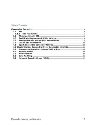 Cassandra Security Configuration | PDF