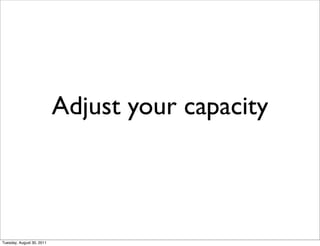 Adjust your capacity



Tuesday, August 30, 2011
 