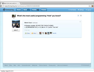 Tuesday, August 30, 2011
 