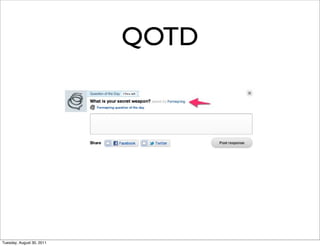 QOTD




Tuesday, August 30, 2011
 