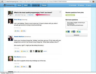 Explain our stack here



Tuesday, August 30, 2011
 