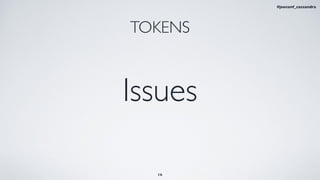 Issues
16
TOKENS
#jeeconf_cassandra
 