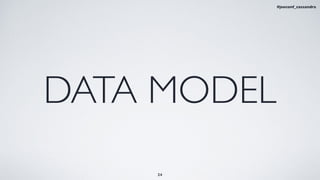 24
DATA MODEL
#jeeconf_cassandra
 