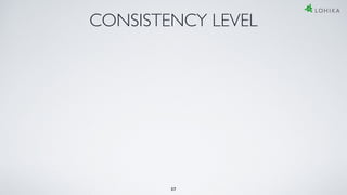 CONSISTENCY LEVEL
37
 
