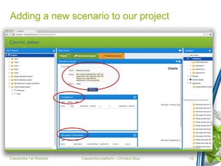 Cassandra platform – Christos Diou
Adding a new scenario to our project
Cassandra 1st Webinar 12
 