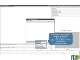 The network can be created
based on Installation
Type, Person
Type, Average, Peak, Similar,
or Dissimilar
Consumption, etc.
 