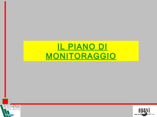 IL PIANO DI
MONITORAGGIO
 