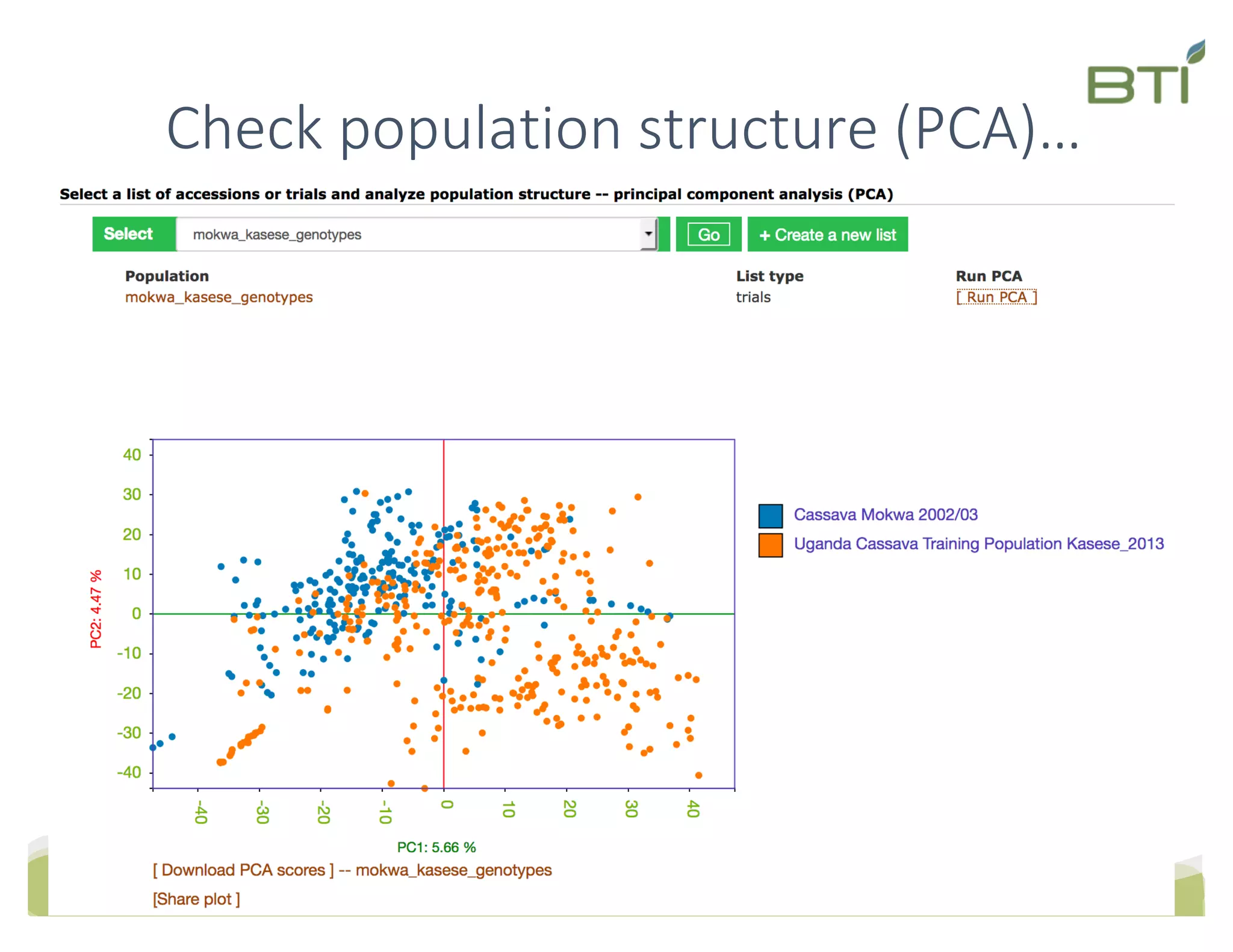 Check population structure (PCA)…
 