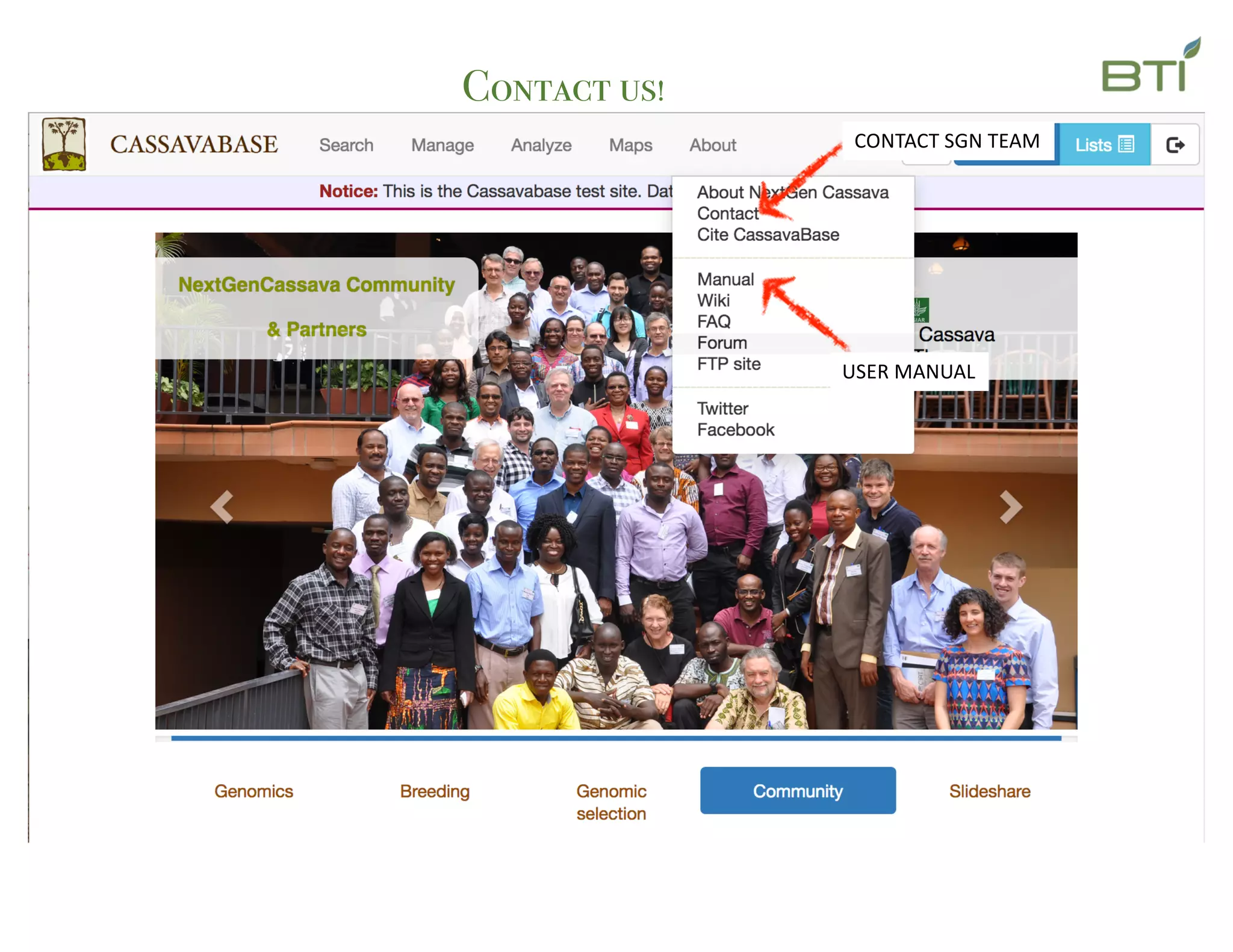 Contact us!
USER MANUAL
CONTACT SGN TEAM
 