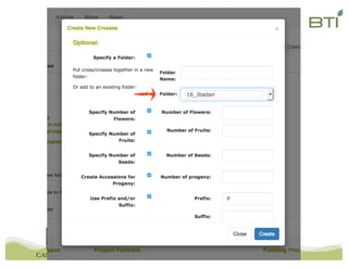 Nursery andcrossing tools
 