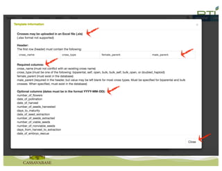 Nursery andcrossing tools
 