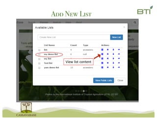 Add New List
View	list	content
 