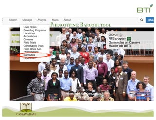 Phenotyping:Barcodetool
Barcode	tool
Phenotyping:Barcodetool
 