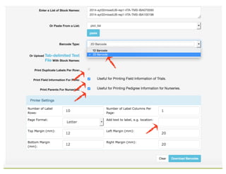 Phenotyping:Barcodetool
Barcode	tool
 