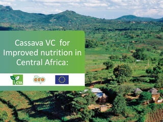 Cassava VC for
Improved nutrition in
Central Africa:
 