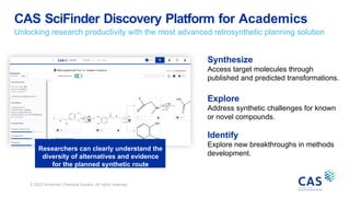 CAS SciFinder Discovery Platform: Accelerating Academic Scientific ...