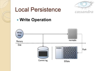 Local Persistence
 Write Operation
 
