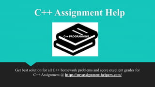 C++ Assignment Help
Get best solution for all C++ homework problems and score excellent grades for
C++ Assignment @ https://myassignmenthelpers.com/
 