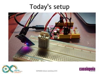 ESP8266+Arduino workshop 2015
Today’s setup
 