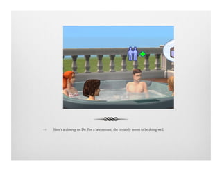 !  Here's a closeup on De. For a late entrant, she certainly seems to be doing well.
 