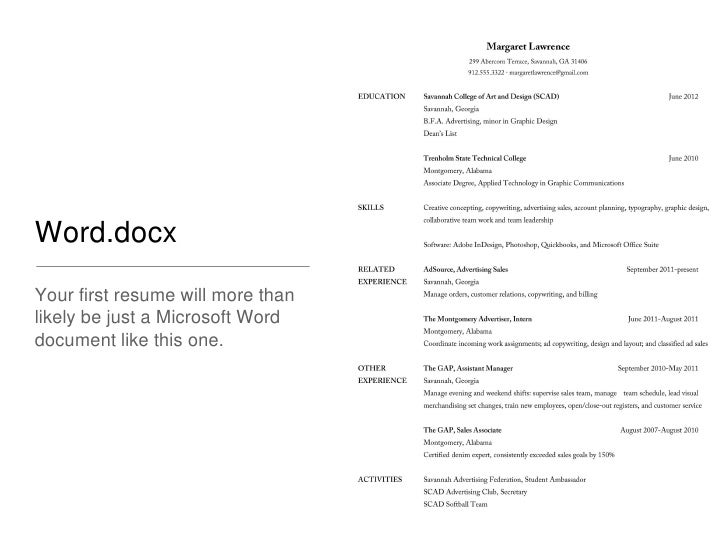 intro to cover letter and resume development