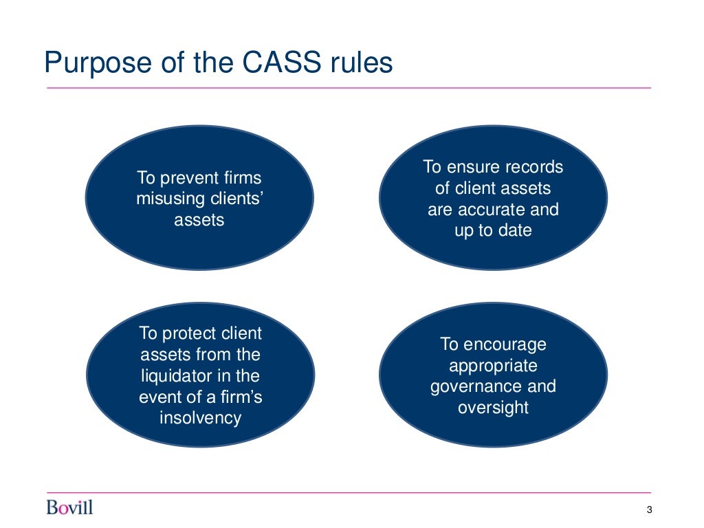 Illuminating client money rules Bovill briefing on FCA CASS regulat…