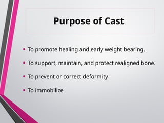 Cast. Musculoskeletal and Orthopedic Nursing Assessment | PPTX