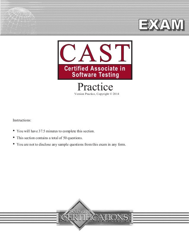 CAST14 Latest Exam Forum