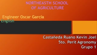 NORTHEASTH SCHOOL
OF AGRICULTURE
 