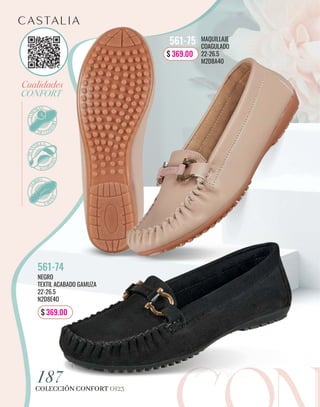 CONFORT
MAQUILLAJE
COAGULADO
22-26.5
M2D8A4O
561-75
NEGRO
TEXTIL ACABADO GAMUZA
22-26.5
N2D8E4O
561-74
COLECCIÓN CONFORT OI23
187
$ 369.00
$ 369.00
 