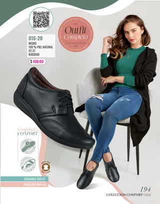 Cualidades
ENSAMBLE 905-67
PANTALÓN 1044-06
194
COLECCIÓN CONFORT OI23
NEGRO
100 % PIEL NATURAL
22-27
N3D3E8O
016-20
$ 439.00
 