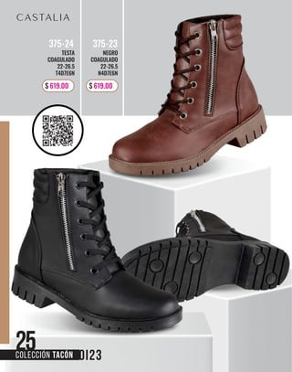 25
25
COLECCIÓN TACÓN
$ 619.00
NEGRO
COAGULADO
22-26.5
N4D7E6N
375-23
$ 619.00
TESTA
COAGULADO
22-26.5
T4D7E6N
375-24
 