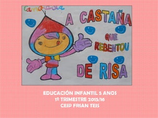 EDUCACIÓN INFANTIL 5 ANOS
1º TRIMESTRE 2015/16
CEIP FRIAN TEIS
 