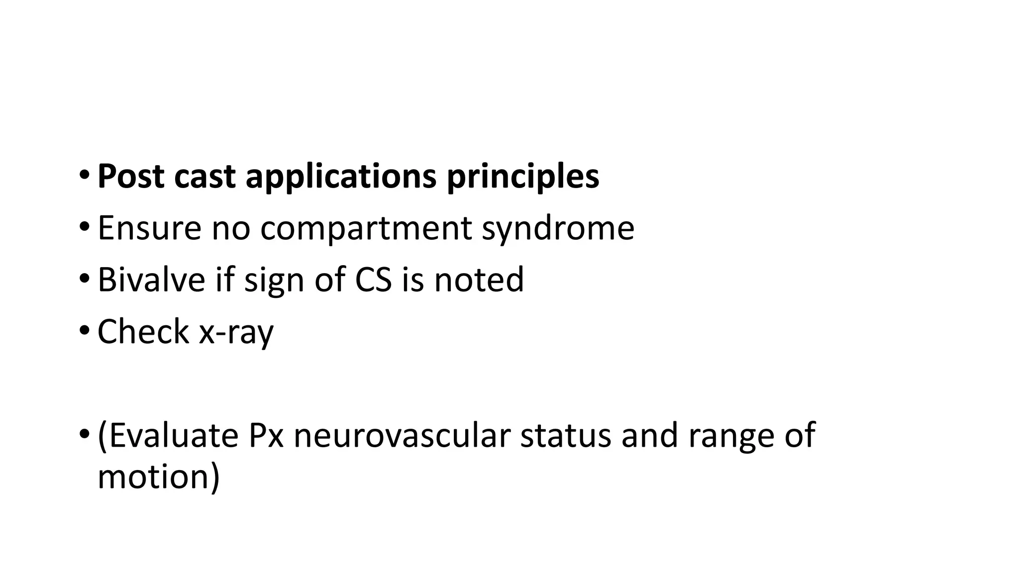 Cast and immobilization techniques in orthopaedics by Dr O.O. Afuye | PPTX